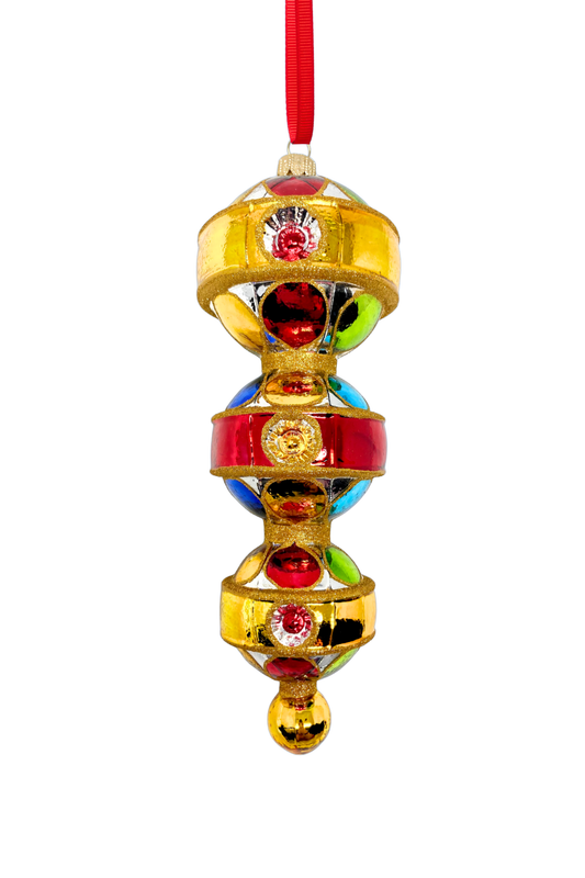 Triple Sevens Reflector Glass Ornament - Southlake Paws