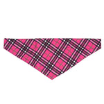 Plaid Hot Pink Bandana