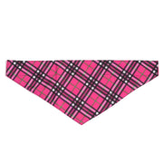 Plaid Hot Pink Bandana
