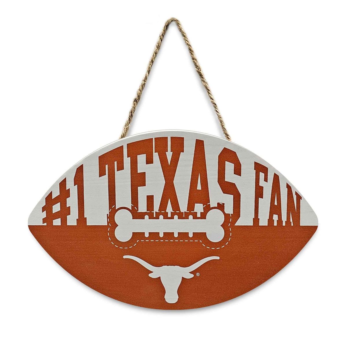 Texas Football Shape Sign