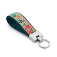Load image into Gallery viewer, Tapestry Floral Key Ring
