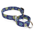 Load image into Gallery viewer, Teal Flowers Dog Collar
