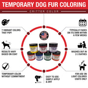 Critter Color - Temporary Pet Fur Coloring/Dog Dye