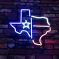 Load image into Gallery viewer, Texas Map with Lone Star Beer Neon Signs Light
