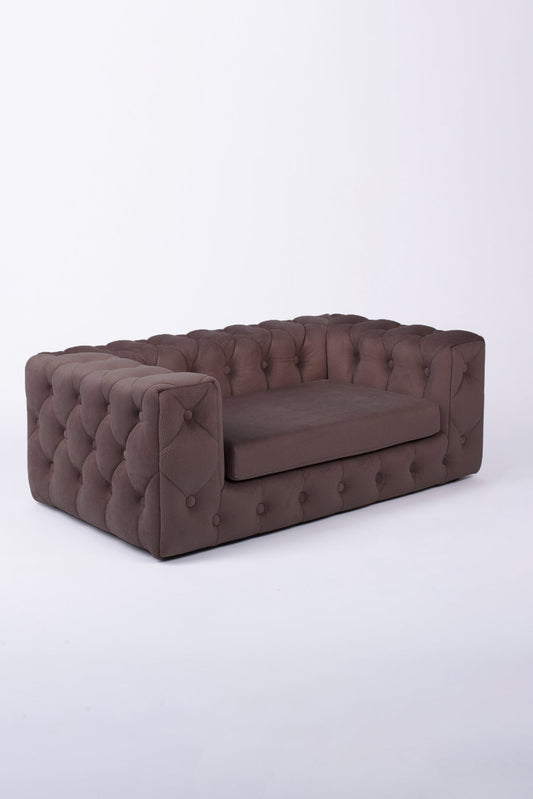 The Royal Luxury Pet Bed in Beige Dark Brown