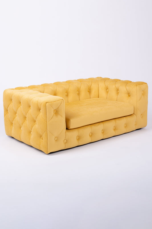 The Royal Luxury Pet Bed in Beige Yellow