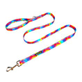 Load image into Gallery viewer, Colorful tie-dye dog leash by EcoBark with padded comfort grip, available in 4ft, 5ft, and 6ft lengths for small and medium d
