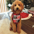 Load image into Gallery viewer, Too Cute for the Naughty List Christmas Dog Bandana

