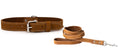 Load image into Gallery viewer, Traditional Style Leather Collar and Leash Set - image 4
