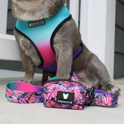 Frenchie Comfort Leash - Tropical Palms