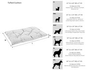 Tufted Cushion Size Chart