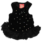 Twinkle Dog Tutu, Black Velvet 