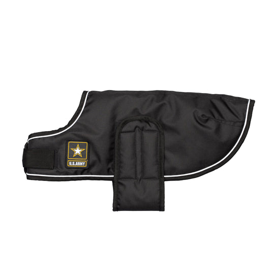 US Army Dog Blanket Jacket - Black - Southlake Paws