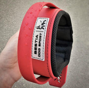 BESTIA DOG SPORT HANDLE COLLAR ALL RED 