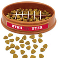 Load image into Gallery viewer, Utah Football Slow Feeder Bowl
