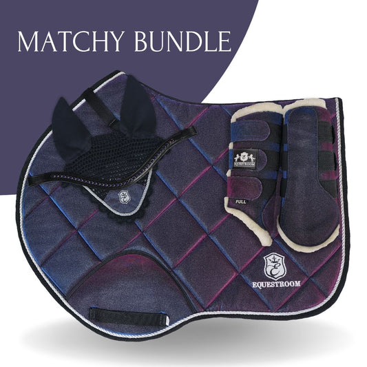 Ultraviolet Saddle Pad Set