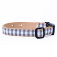 Load image into Gallery viewer, Underground Fence Dog Collar - Gray Buffalo Check

