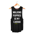 Load image into Gallery viewer, Walking Puppies is my Cardio | Women's Sleeveless Made in USA
