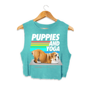 Puppies & Yoga | Custom Dog Crop Top | Gift for Dog Lovers