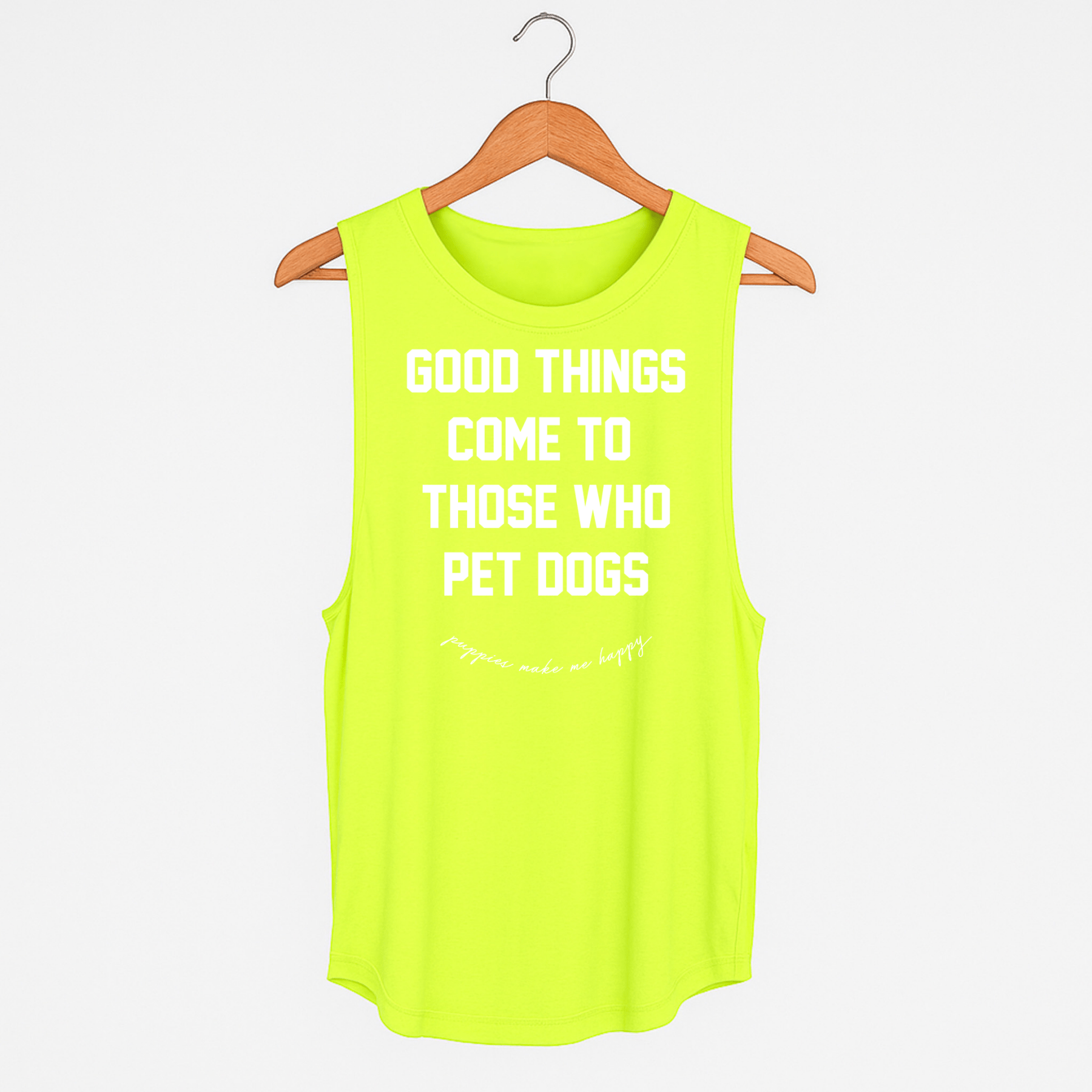Good Things Come to Those Who Pet Dogs Tank | Gift for Dog Moms