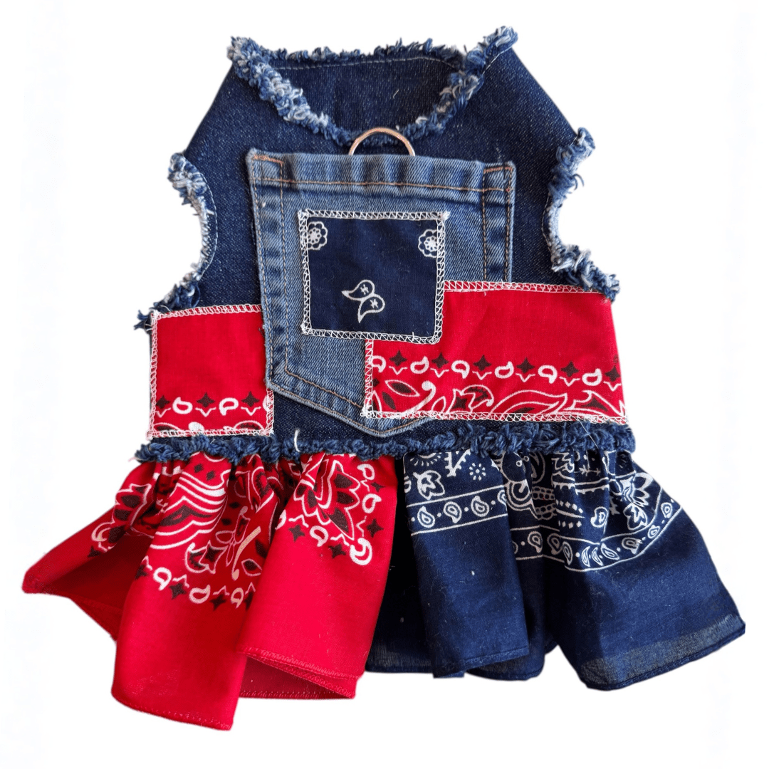 Bandana Denim Dress