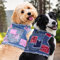 Load image into Gallery viewer, Denim Harness with Bandana Patchwork
