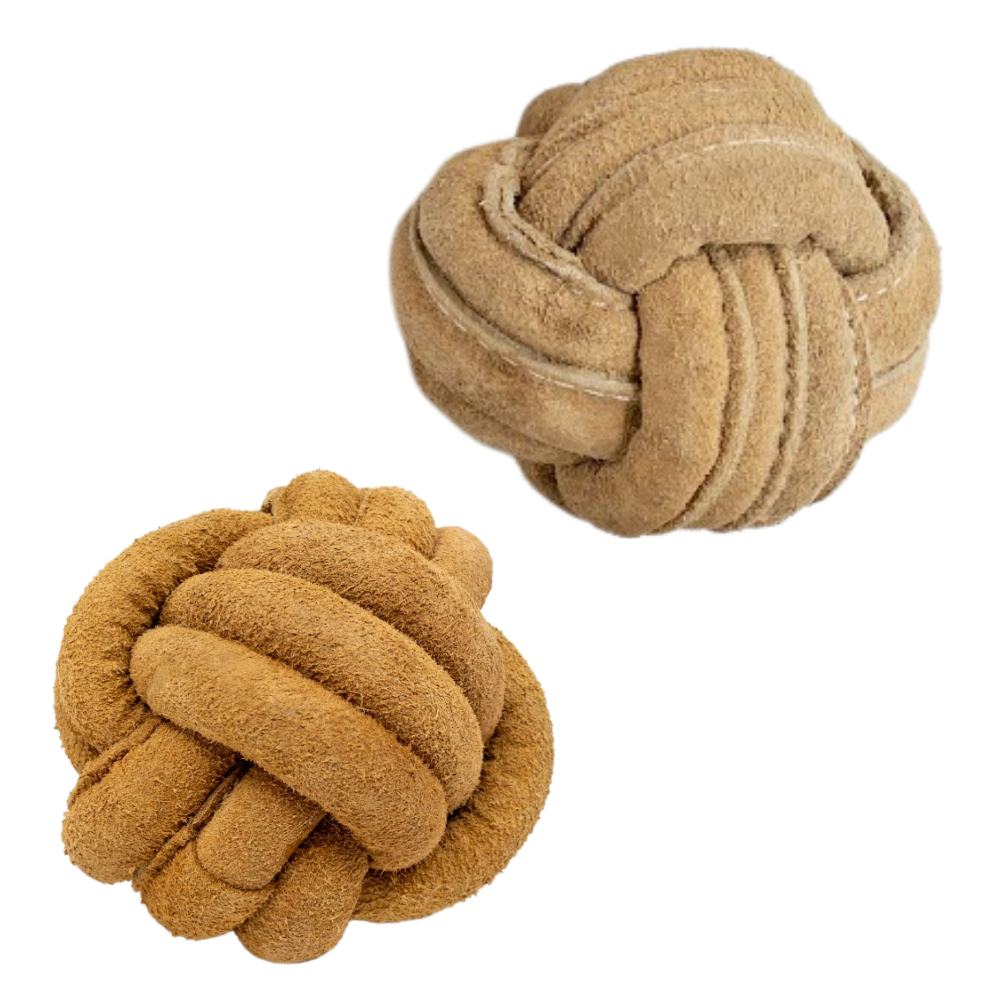 Huggle-Hide® Natural Leather Ball Dog Toy, 2 Pack - image 4