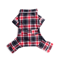 Load image into Gallery viewer, Blue Plaid Flannel Pajamas - Southlake Paws
