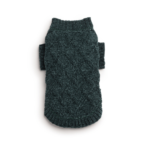 Emerald Chenille Sweater - Southlake Paws