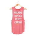 Load image into Gallery viewer, Walking Puppies is my Cardio | Women's Sleeveless Made in USA
