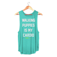 Load image into Gallery viewer, Walking Puppies is my Cardio | Women's Sleeveless Made in USA
