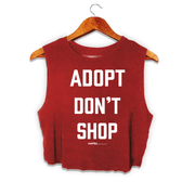 Adopt Don’t Shop Crop Top | Gift for Dog Lovers