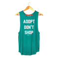 Load image into Gallery viewer, Adopt Don't Shop Sleeveless Top | Gift for Dog Moms | Rescue Dog Shirt
