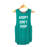 Adopt Don't Shop Sleeveless Top | Gift for Dog Moms | Rescue Dog Shirt