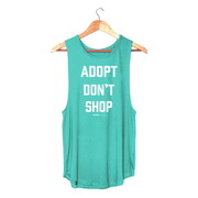 Adopt Don't Shop Sleeveless Top | Gift for Dog Moms | Rescue Dog Shirt