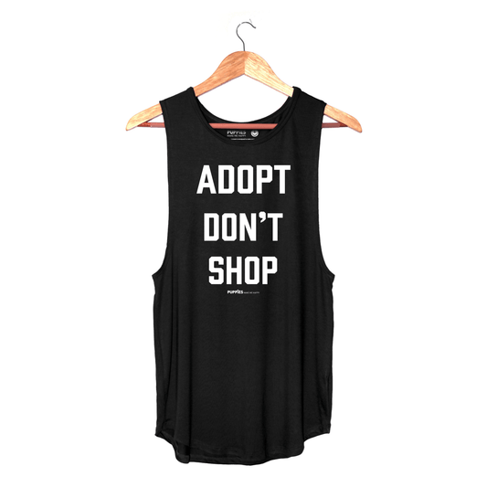 Adopt Don't Shop Sleeveless Top | Gift for Dog Moms | Rescue Dog Shirt