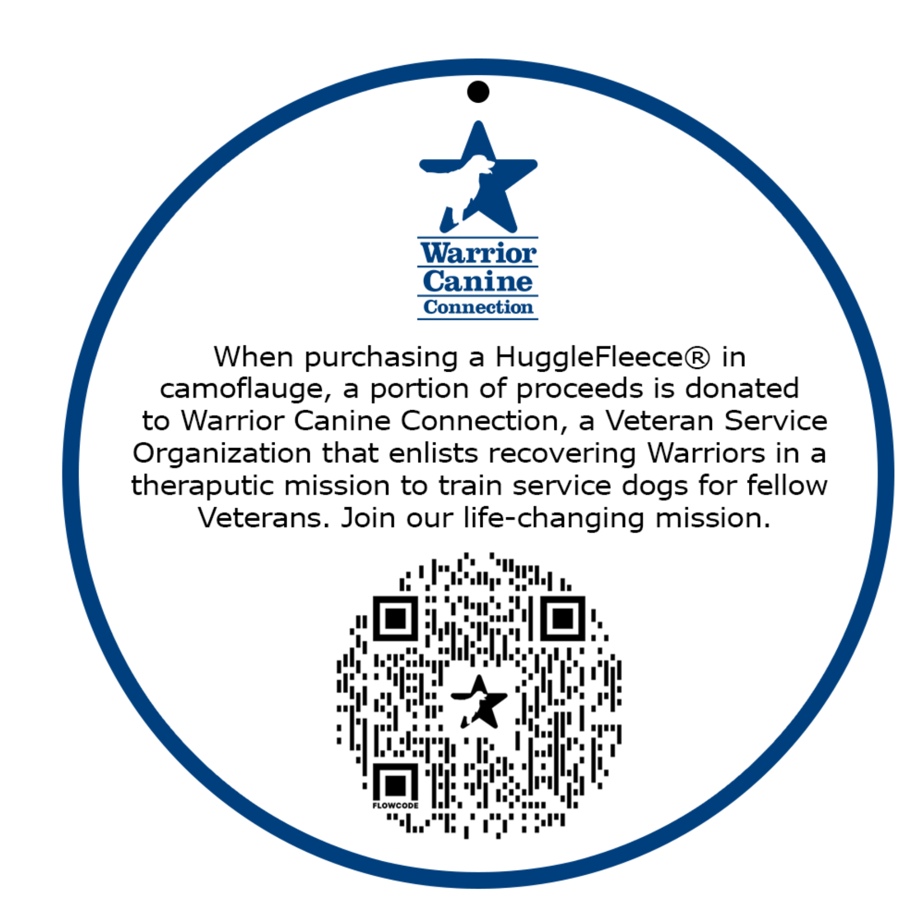 HuggleCause™, Warrior Canine Connection, Camouflage HuggleFleece® Plush Ball Dog Toy - image 8