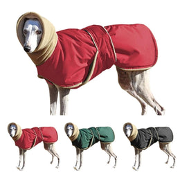 Waterproof Fleece Greyhound & Large Dog Coat