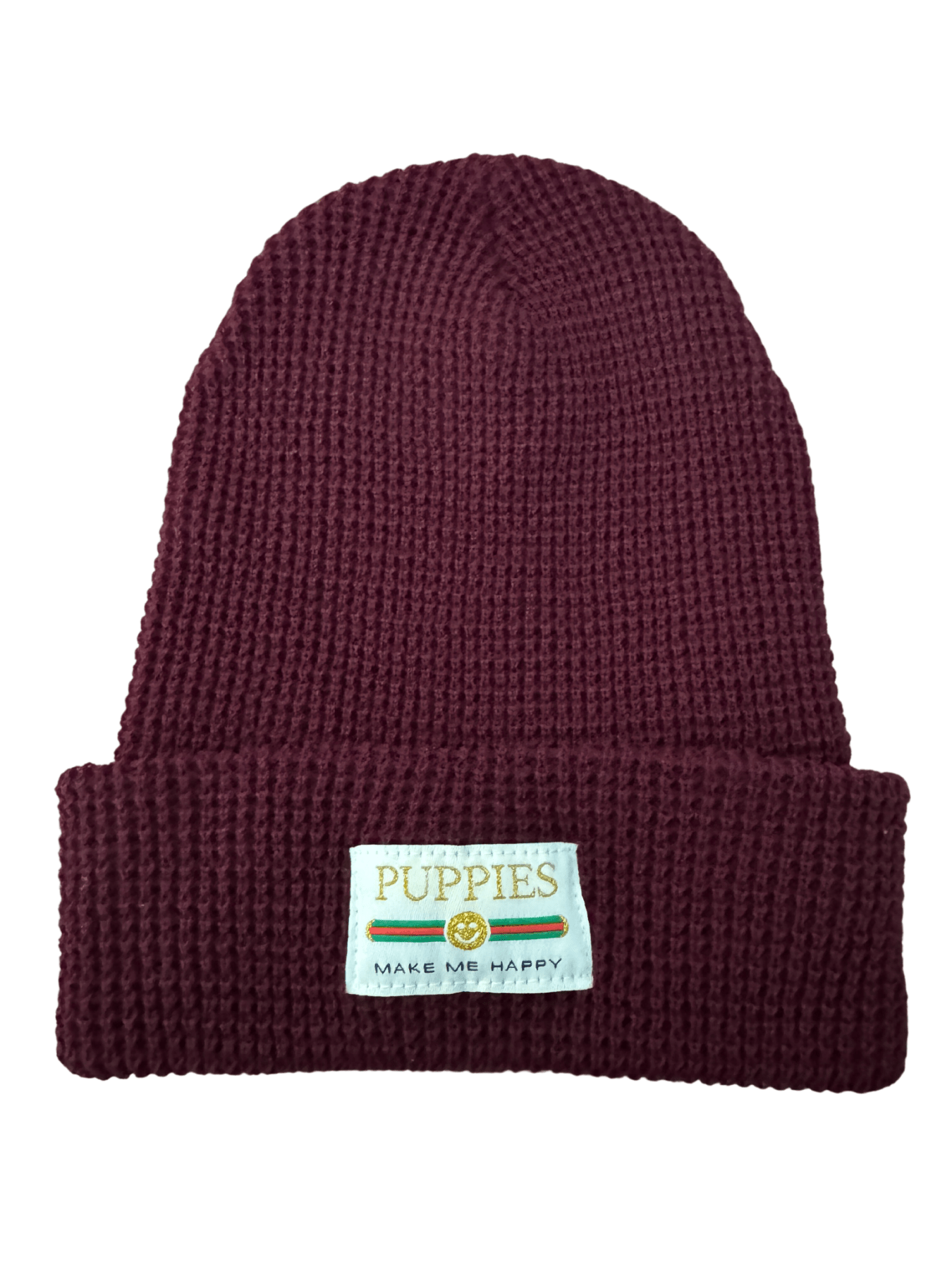 Pup Lux Gold Label Waffle Beanie | Knit Cap Best Gift for Dog Lovers | 10 Colors