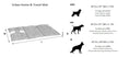 Load image into Gallery viewer, Bowsers Urban Home and Travel Dog Mat size chart
