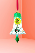Load image into Gallery viewer, Verdant Bell Glass Blown Ornament
