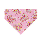Valentines Day Colorful Hearts Dog Bandana