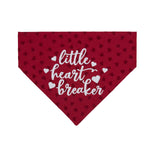 Valentines Day Flocked Hearts Dog Bandana