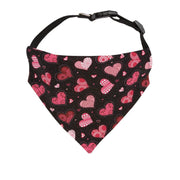 Valentines Day Pink Hearts Dog Bandana
