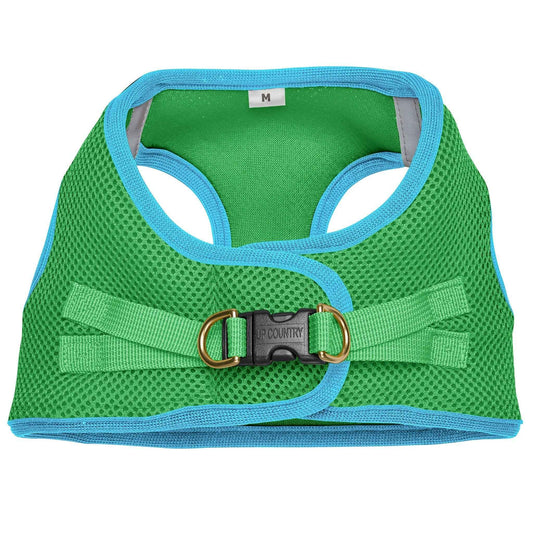 Up Country Lime and Aqua Small Dog Vest Dog Harness