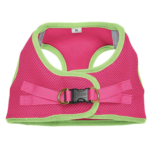 Up Country Pink and Lime Small Dog Vest Dog Harness