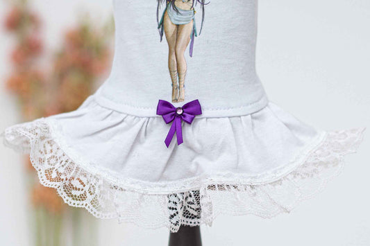Hello Doggie Vixens Dog Satin Swarovski Crystals Crystal Handmade Dress