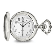 Charles Hubert Antiqued Finish Horses Pocket Watch