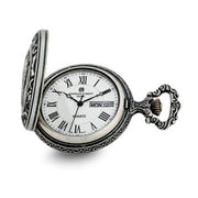 Charles Hubert Antique Chrome Finish Horse Pocket Watch