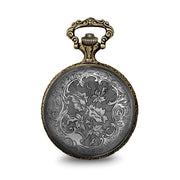 Charles Hubert 2-tone Antique Finish 3 Horses Pocket Watch